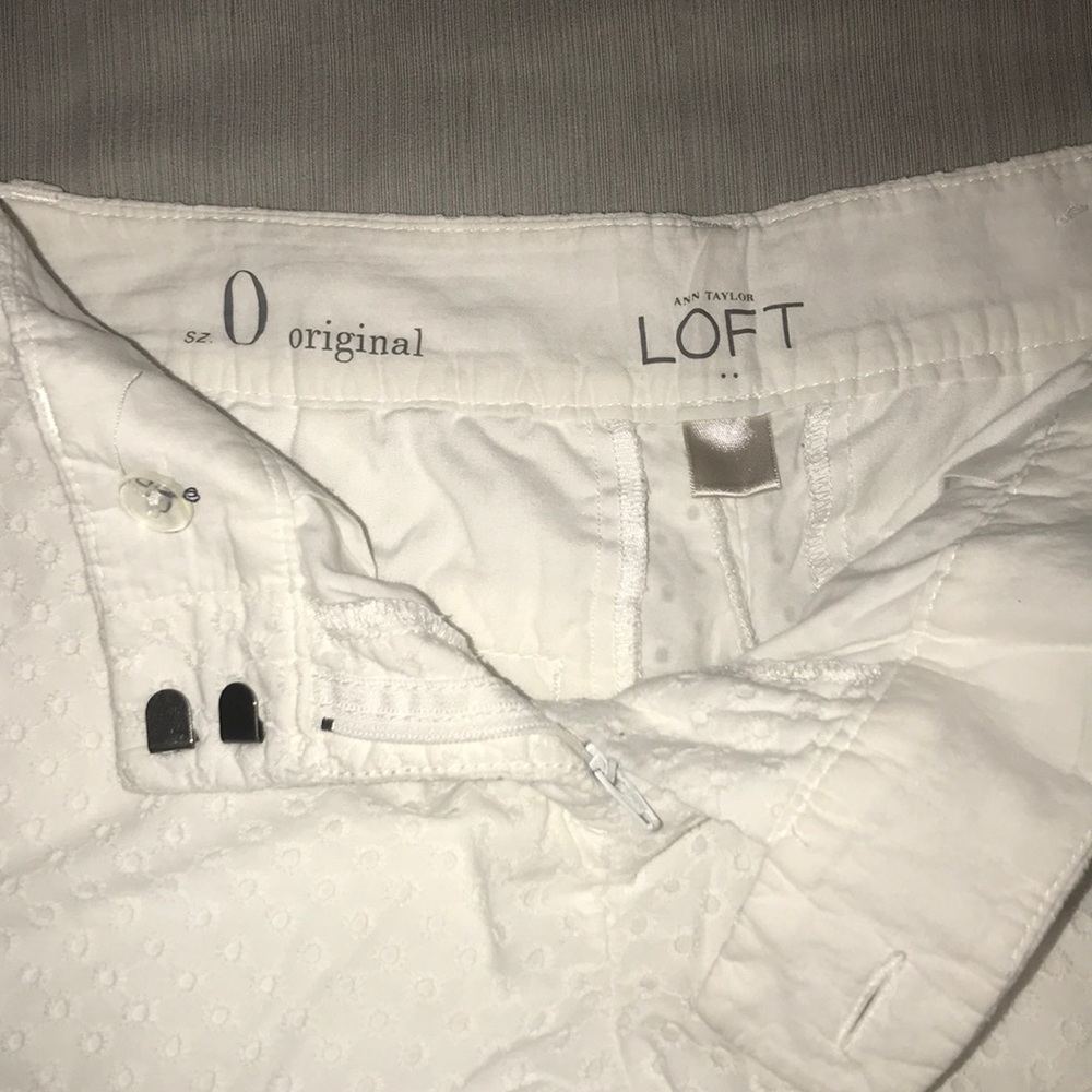 Ann Taylor white shorts